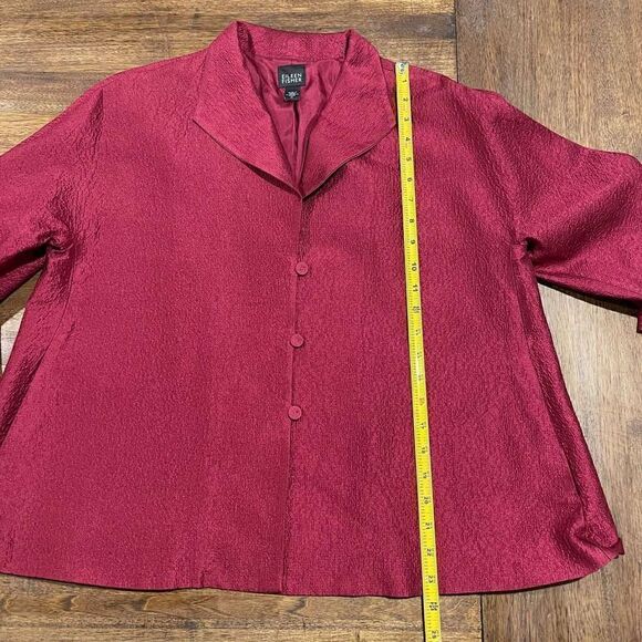 Eileen Fisher Button Down Tunic Shirt Sz M - Picture 7 of 8